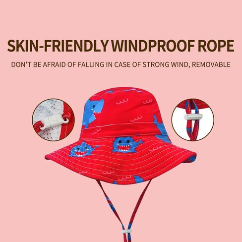 Baby Sun Hat Toddler Kids Wide Brim Sun Protection Hats Infant Beach Swimwear Bucket Cap in Kuwait