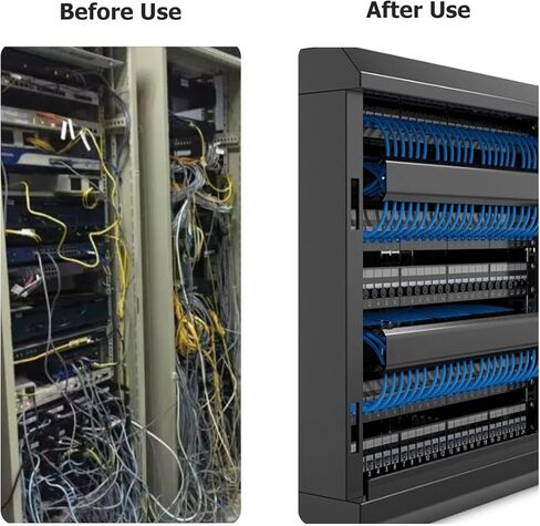 2 حزمة 1U 19 بوصة مدير كابلات الفرشاة الأفقية، لوحة شريط مسار الكابل لإدارة الكابلات المثبتة على الرف in Kuwait