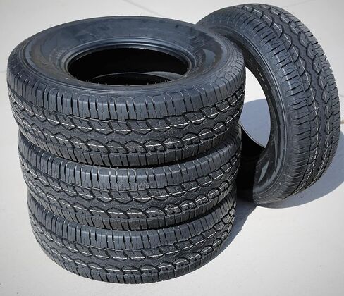 Bearway Atlas A/T1 A/T إطار شعاعي للشاحنة الخفيفة للطرق الوعرة مناسب لجميع التضاريس - LT265/75R16 265/75/16 265/75-16 123/120Q نطاق التحميل E LRE 10 طبقات BSW جدار جانبي أسود، 265/75R16 in Kuwait