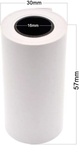 12 قطعة من الورق الحراري Riyitauto للطابعة المحمولة PAPERANG جيب بلوتوث محمول غير لاصق 57 مم × 30 مم للطابعة الحرارية ماكينة تسجيل النقود POS لفة ورق استلام in Kuwait