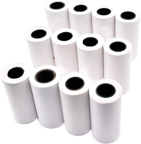 12 قطعة من الورق الحراري Riyitauto للطابعة المحمولة PAPERANG جيب بلوتوث محمول غير لاصق 57 مم × 30 مم للطابعة الحرارية ماكينة تسجيل النقود POS لفة ورق استلام in Kuwait