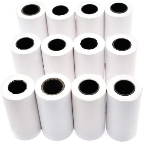 12 قطعة من الورق الحراري Riyitauto للطابعة المحمولة PAPERANG جيب بلوتوث محمول غير لاصق 57 مم × 30 مم للطابعة الحرارية ماكينة تسجيل النقود POS لفة ورق استلام in Kuwait