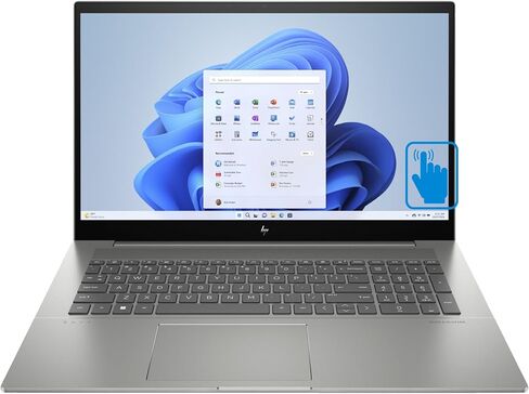 HP Newest Envy 17t-Laptop 17.3 بوصة تعمل باللمس FHD IPS (14-Core Intel i7-13700H، 64 جيجابايت ذاكرة الوصول العشوائي، 2 تيرابايت PCIe SSD، Intel Iris Xe، Backlit KYB، 2 Thunderbolt 4، WiFi 6E، BT 5.3، Win 11 Pro) حزمة مع /DKZ المحور in Kuwait