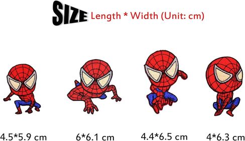 20 Pcs Superhero Embroidered Iron-on Patches/Clothing Repair Holes Ironing Patch with Back Glue/Iron On Patch Applique for Clothes,Dress,Hat,Jeans,DIY Accessories (YY-20SPID) in Saudi Arabia