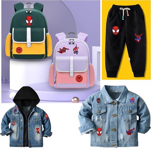 20 Pcs Superhero Embroidered Iron-on Patches/Clothing Repair Holes Ironing Patch with Back Glue/Iron On Patch Applique for Clothes,Dress,Hat,Jeans,DIY Accessories (YY-20SPID) in Saudi Arabia