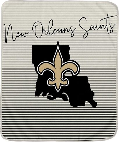 Officially Licensed NFL State Stripe Blanket, 60" x 70 in Saudi Arabia