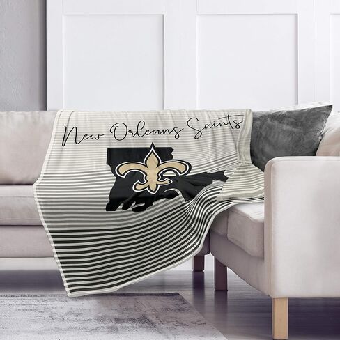 Officially Licensed NFL State Stripe Blanket, 60" x 70 in Saudi Arabia
