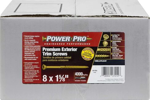 48630 Trim Screws, #8 x 1-5/8", All Purpose Wood, Deck, Composite, and Exterior Trim Screws, Rust Resistant, Bronze, 1lb Box, 208 pcs in Saudi Arabia