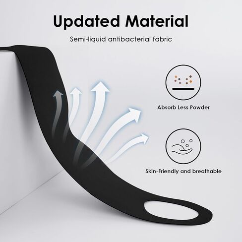 FRESHME Lightweight Ear Hanging Sleep Mask - Zero Pressure Blockout Comfortable Sleep Blindfold with Elastic Loops, Thin Sleeping Mask Head Cushion for Side Sleeper, Includes Earplugs in Saudi Arabia