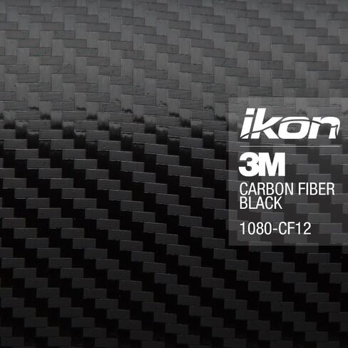 3M Scotchprint Series 1080 ألياف الكربون الأسود الفينيل التفاف السيارة ورقة الفيلم - 3M1080-1ft x 1ft (sq/ft) (12in x 12in) in Kuwait
