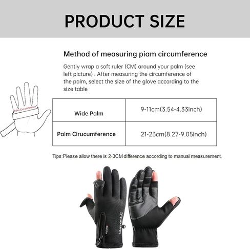 قفازات YAMEIZE مقاومة للرياح تعمل باللمس شتاء دافئ - قفازات رياضية مضادة للانزلاق للرجال والنساء تعمل في الهواء الطلق والقيادة وركوب الدراجات in Kuwait