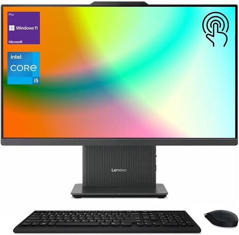 Lenovo 2024 IdeaCentre I Business AIO, 23.8" FHD Touchscreen, Intel Core i5-13420H, 32GB DDR5 RAM, 2TB SSD, Wireless KB & Mouse, Webcam Wireless Charging Base, Wi-Fi 6, Windows 11 Pro, Grey in Saudi Arabia