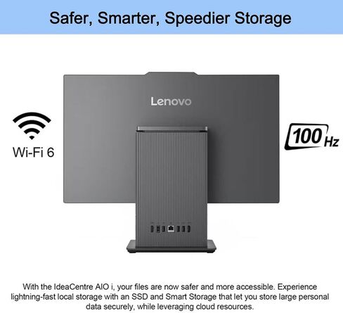 Lenovo 2024 IdeaCentre I Business AIO, 23.8" FHD Touchscreen, Intel Core i5-13420H, 32GB DDR5 RAM, 2TB SSD, Wireless KB & Mouse, Webcam Wireless Charging Base, Wi-Fi 6, Windows 11 Pro, Grey in Saudi Arabia