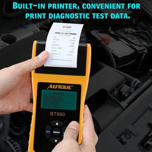12V Car Conductance Battery Tester,Auto Battery Analyzer with Built-in Printer for Truck Marine Motorcycle SUV Boat in Saudi Arabia