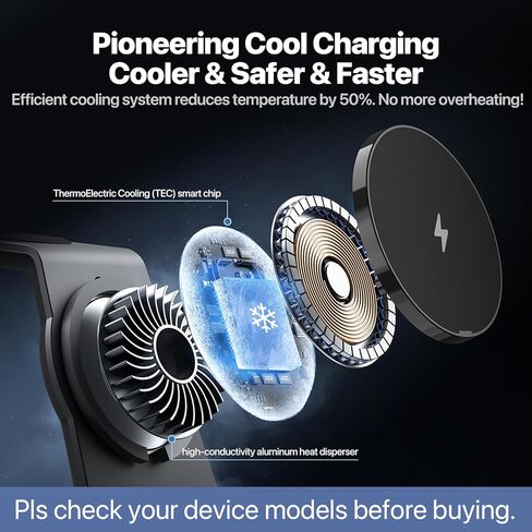 Soonjet 3 in 1 Wireless Charging Station, Charger Stand for Apple Multiple Devices [Revolutionary Cool Fast Charging] [Official Certified] for iPhone 15 14 13 Apple Watch and AirPods in Kuwait