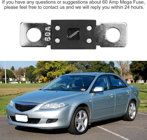 TNITRIB MEGA/AMG صمام كهربائي عالي التيار 60 أمبير للسيارات والشاحنات ومركبات البناء والحافلات والقوافل - حزمة من 2 in Kuwait