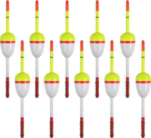Fishing Bobbers Floats,Wood Slip Bobber Fishing Spring Oval Stick Slip Balsa Bobber for Crappie Catfish Trout Panfish Walleyes Fishing Tackle Accessories in Kuwait