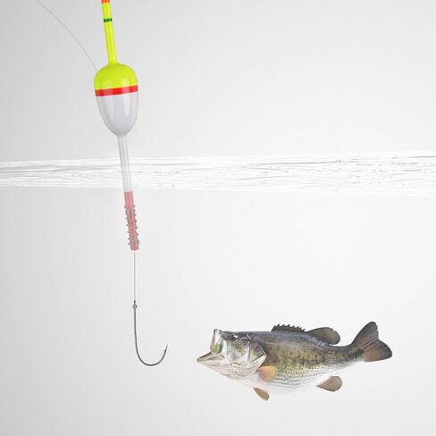 Fishing Bobbers Floats,Wood Slip Bobber Fishing Spring Oval Stick Slip Balsa Bobber for Crappie Catfish Trout Panfish Walleyes Fishing Tackle Accessories in Kuwait