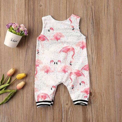 MAINESAKA Newborn Baby Boy Girl Tank Jumpsuit Sleeveless Crewneck Cartoon Animals Printed One Piece Romper Summer Bodysuit in Kuwait