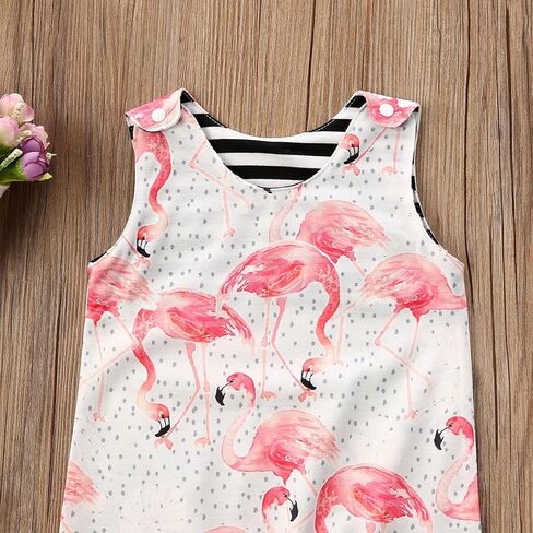 MAINESAKA Newborn Baby Boy Girl Tank Jumpsuit Sleeveless Crewneck Cartoon Animals Printed One Piece Romper Summer Bodysuit in Kuwait