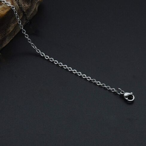 12 Pcs Titanium Steel Chains for Jewelry Making 21 Inch 2mm Cable Chain with Lobster Clasps for DIY Necklace Jewelry Accessories in Saudi Arabia