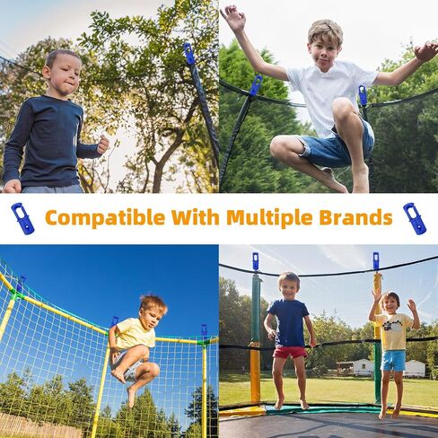 12 قطعة من أغطية عمود الترامبولين، معرف عالمي 28 مم (1.14 بوصة) خطافات ترامبولين على شكل حرف G وأغطية عمود الترامبولين الآمنة بقطر 1.5 بوصة مع إبهام لولبي لخطاف شبكة الترامبولين in Kuwait