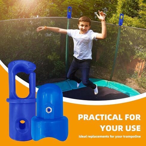 12 قطعة من أغطية عمود الترامبولين، معرف عالمي 28 مم (1.14 بوصة) خطافات ترامبولين على شكل حرف G وأغطية عمود الترامبولين الآمنة بقطر 1.5 بوصة مع إبهام لولبي لخطاف شبكة الترامبولين in Kuwait