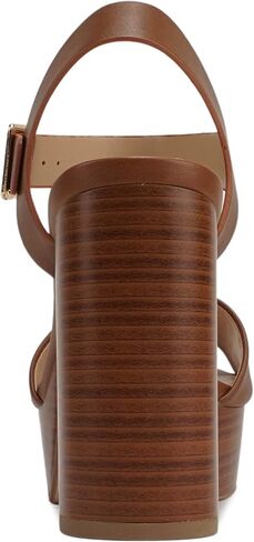 Soda “OPTIONS" ~ Women Open Square Toe Single Band Ankle Strap Buckle Platform High Heel Sandal in Saudi Arabia