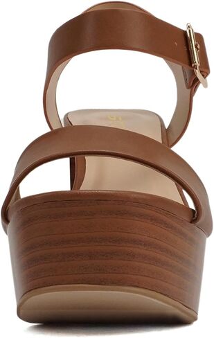 Soda “OPTIONS" ~ Women Open Square Toe Single Band Ankle Strap Buckle Platform High Heel Sandal in Saudi Arabia