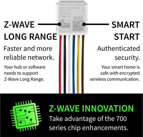 Zooz 700 Series Z-Wave Plus DC Motor Controller ZEN53 | Z-Wave Hub Required (Sold Separately) in Saudi Arabia