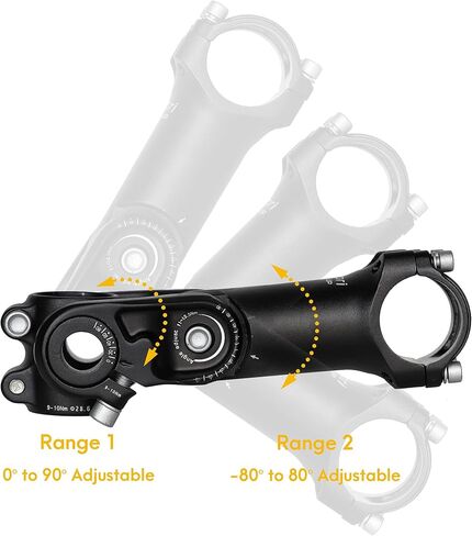 Satori 1-1/8 "x 31.8 مللي متر x 120 مللي متر تعديل مزدوج الجذعية دراجة دراجة الناهض تمديد الثنائي قابل للتعديل لدراجة الطريق الجبلية in Kuwait