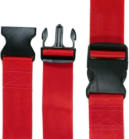 Iron Duck 31720F-OSC Spine Board Strap, 2 Piece, 7' Long, Plastic Buckle, Speed Clip, Nylon, Orange in Saudi Arabia