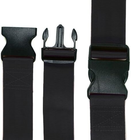 Iron Duck 31720F-OSC Spine Board Strap, 2 Piece, 7' Long, Plastic Buckle, Speed Clip, Nylon, Orange in Saudi Arabia