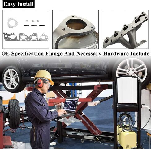 MAYASAF Catalytic Converter w/Exhaust Manifold & Gasket for 2004-08 Chevy Malibu 2.2L/2.4L, 2006-08 Pontiac G6 2.4L, 2007-08 Saturn Aura 2.4L (EPA Compliant) in Saudi Arabia