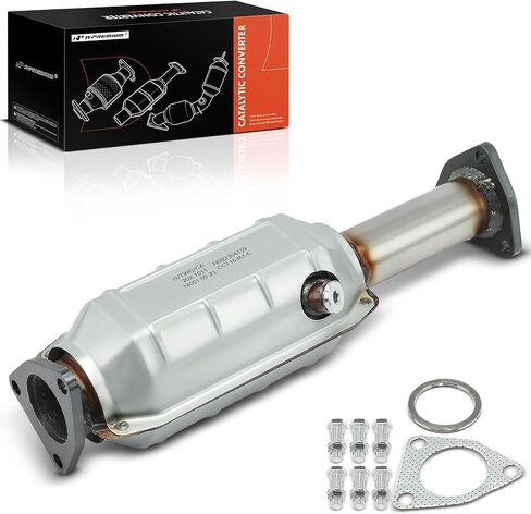 A-Premium Catalytic Converter Kit Direct-Fit Compatible with Honda Pilot 2003-2004 & Acura MDX 2001-2002, 3.5L, E.P.A. Compliant in Saudi Arabia