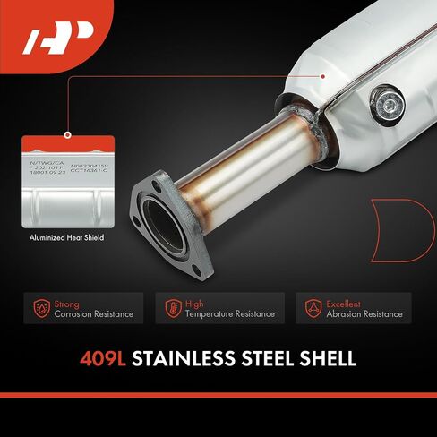 A-Premium Catalytic Converter Kit Direct-Fit Compatible with Honda Pilot 2003-2004 & Acura MDX 2001-2002, 3.5L, E.P.A. Compliant in Saudi Arabia