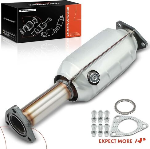 A-Premium Catalytic Converter Kit Direct-Fit Compatible with Honda Pilot 2003-2004 & Acura MDX 2001-2002, 3.5L, E.P.A. Compliant in Saudi Arabia