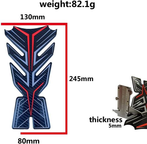 Orange 3D Gas Tank Rubber Protector Pad Compatible with Suzuki GSXR Gixxer 600 1000 250 2000 2001 2002 2003 2004 2005 2006 2007 2008 2009 2010 2011 2012 2013 2014 2015 2016 2017 2018 2019 2020 2021 6 in Saudi Arabia
