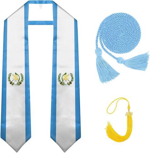 National Flag Graduation Stole Class of 2024, Flag Graduation Sash Gift, Stoles for Graduation 2024 72" in Saudi Arabia
