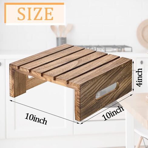 Weysat Set of 2 Wood Cupcake Display Stand Rustic Cake Stand Risers Dessert Appetizer Cake Stand for Food Desserts Stand Wedding Birthday Graduation Party Perfume Organizer Decoration in Saudi Arabia