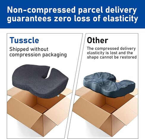 Seat Cushion for Office Chairs - Tailbone & Sciatica & Hip & Coccyx & Low Back Pain Relief Pillow - Memory Foam Pressure Relief Cushion for Long Sitting for Gaming, Compute, Desk Chair, Car Seat in Saudi Arabia