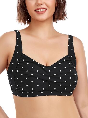 Ocean Blues Women's Plus Size Bikini Top Twist Front Molded Bathing Suit Top in Saudi Arabia