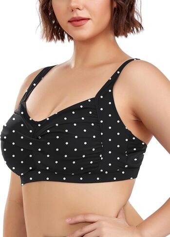 Ocean Blues Women's Plus Size Bikini Top Twist Front Molded Bathing Suit Top in Saudi Arabia