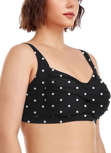 Ocean Blues Women's Plus Size Bikini Top Twist Front Molded Bathing Suit Top in Saudi Arabia