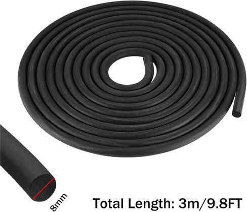قضيب داعم رغوي 1/3 بوصة، 9.8 قدم EPDM شريط أنابيب إسفنجية صلبة بخلية مغلقة، موفر السد المطاطي لتجريد نافذة الباب من الطقس والفجوات وحشو وصلة توسيع الخرسانة in Kuwait