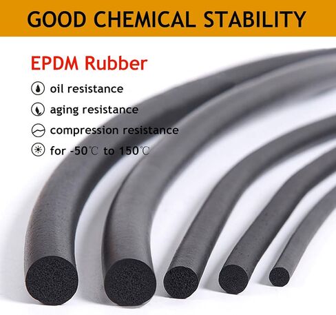 قضيب داعم رغوي 1/3 بوصة، 9.8 قدم EPDM شريط أنابيب إسفنجية صلبة بخلية مغلقة، موفر السد المطاطي لتجريد نافذة الباب من الطقس والفجوات وحشو وصلة توسيع الخرسانة in Kuwait