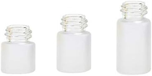 50 قطعة من زجاجات قطارة زجاجية بلوري من ConStore، قوارير زيت عطري صغيرة، غسول تجميلي فارغ، زجاجة قطارة للعين قابلة لإعادة الملء، حاوية مستحضرات تجميل سائلة + 2 قطعة قطارة (1 مل) in Kuwait