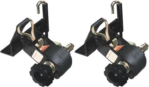 2 Pack, Rack Strap Ladder Rack Tie-Downs, Right Angle Mounting Bracket, RSL1K Low Profile Right Angle Mounting Bracket, Black Powder Coat Finish, Bolt Mounting Hardware Included. (Low Profile) in Saudi Arabia