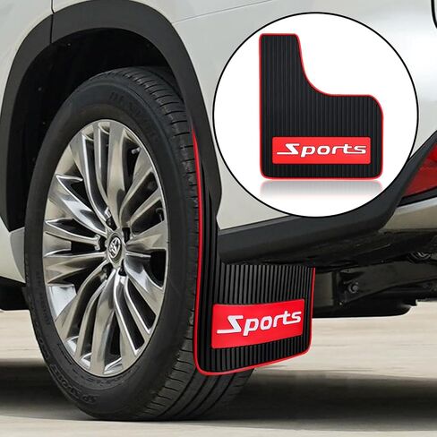 4 pcs Car Mud Flaps Universal Rubber Mudguard - Soft Material Automotive Fender - Splash Guards Rubber mud Guard Universal Pickup SUV - No Collision Universal 27cm23cm0.5cm in Saudi Arabia