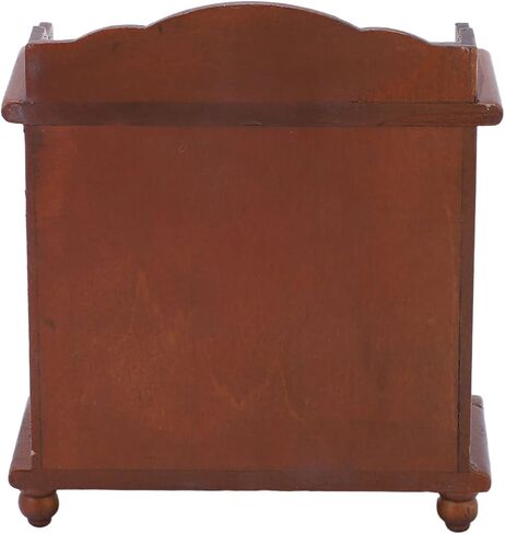 Miniature Cabinet, Realistic Wooden Dollhouse Cabinet Classic Elegant DIY Miniature Cabinet Furniture for 1/12 Doll House(Walnutcolor) in Saudi Arabia